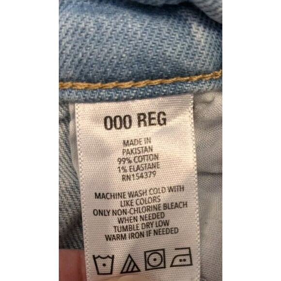 Aeropostale Women’s Blue Cotton Stretch Mid Rise Mom Jean Denim Size 000R - Picture 8 of 8